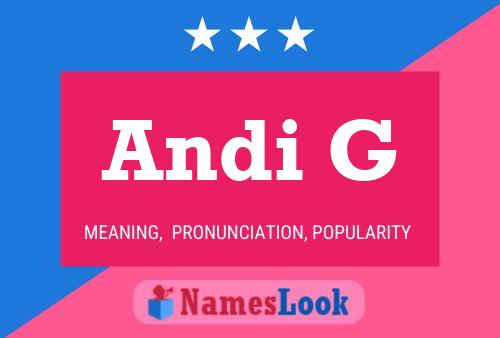 Постер имени Andi G