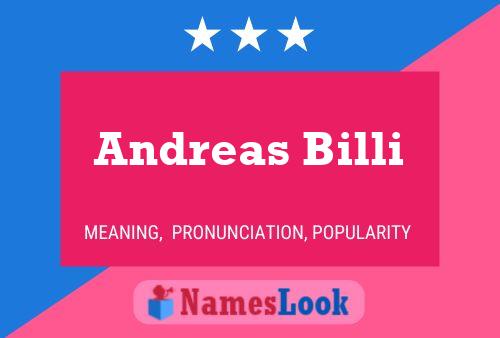 Постер имени Andreas Billi