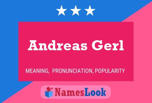 Постер имени Andreas Gerl