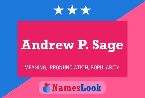 Постер имени Andrew P. Sage