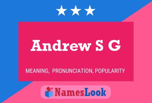 Постер имени Andrew S G