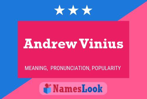 Постер имени Andrew Vinius