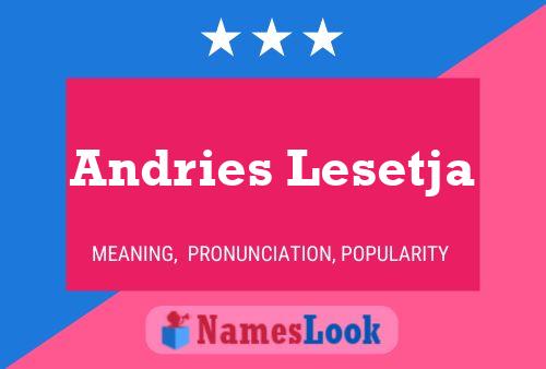 Постер имени Andries Lesetja