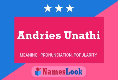 Постер имени Andries Unathi