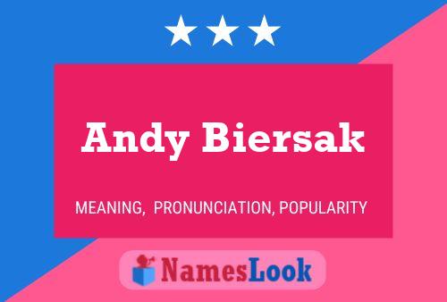 Постер имени Andy Biersak