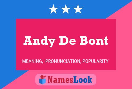 Постер имени Andy De Bont