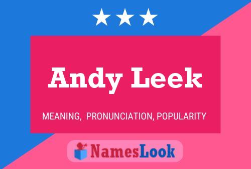 Постер имени Andy Leek