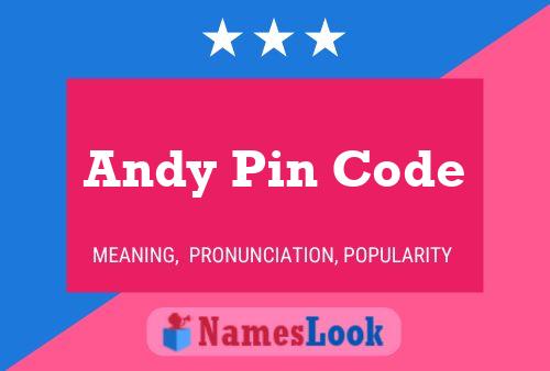 Постер имени Andy Pin Code