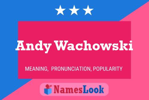 Постер имени Andy Wachowski