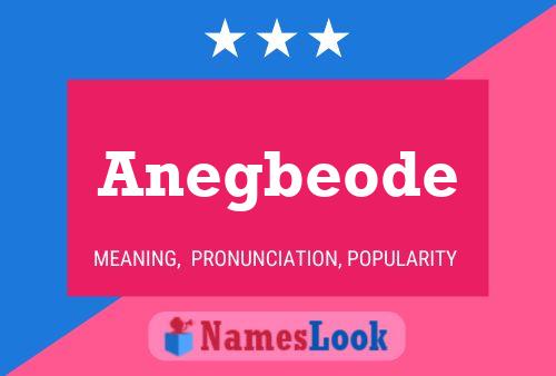 Постер имени Anegbeode