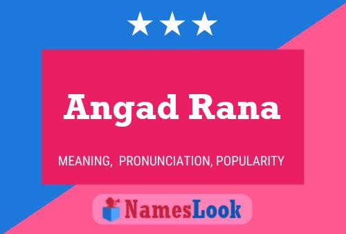 Постер имени Angad Rana