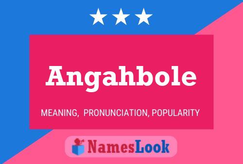 Постер имени Angahbole