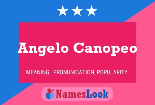 Постер имени Angelo Canopeo