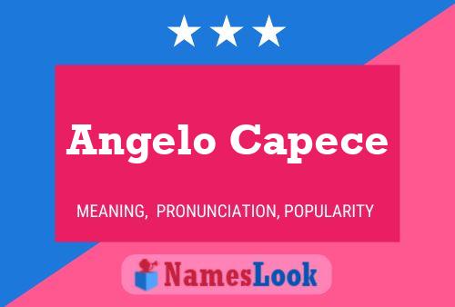 Постер имени Angelo Capece