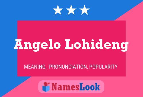 Постер имени Angelo Lohideng