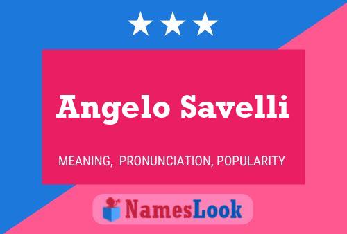 Постер имени Angelo Savelli