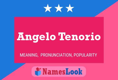 Постер имени Angelo Tenorio