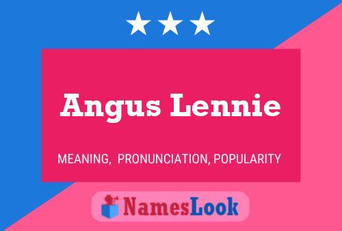 Постер имени Angus Lennie