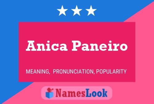 Постер имени Anica Paneiro