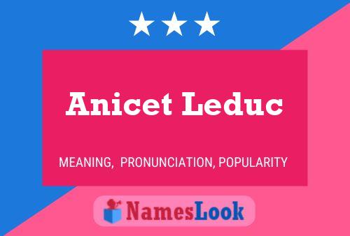 Постер имени Anicet Leduc