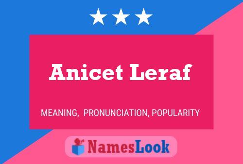 Постер имени Anicet Leraf