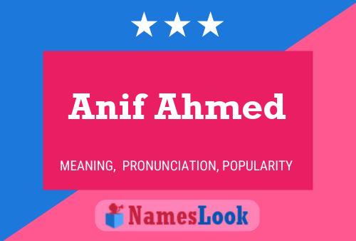 Постер имени Anif Ahmed