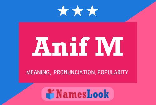 Постер имени Anif M