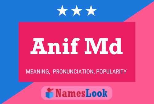 Постер имени Anif Md