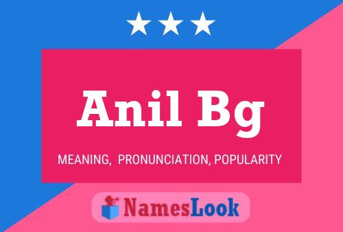 Постер имени Anil Bg