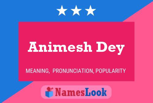 Постер имени Animesh Dey