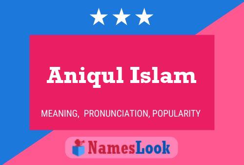 Постер имени Aniqul Islam