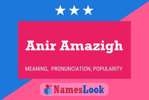 Постер имени Anir Amazigh