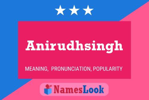 Постер имени Anirudhsingh