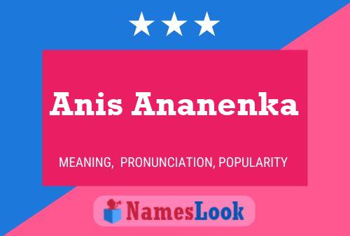 Постер имени Anis Ananenka