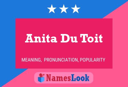 Постер имени Anita Du Toit