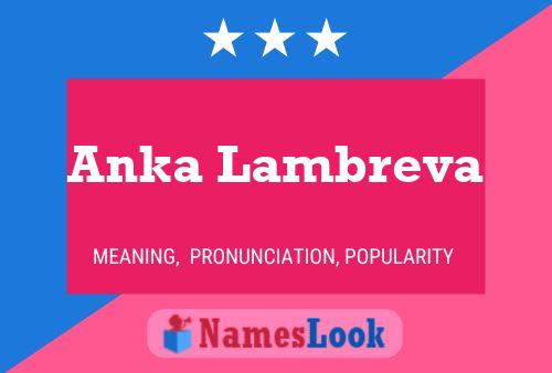 Постер имени Anka Lambreva