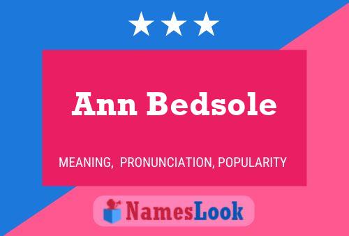 Постер имени Ann Bedsole