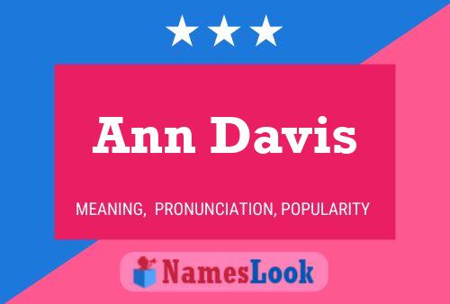 Постер имени Ann Davis