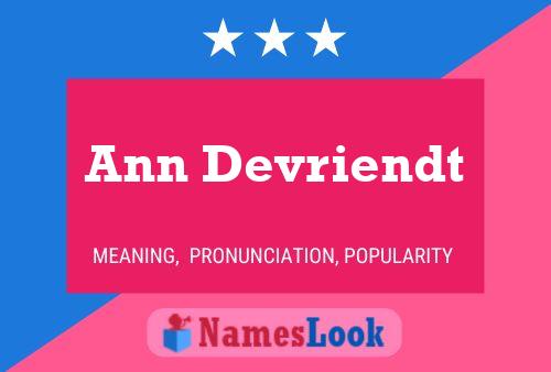 Постер имени Ann Devriendt