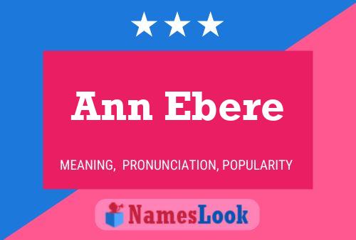 Постер имени Ann Ebere