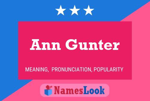 Постер имени Ann Gunter