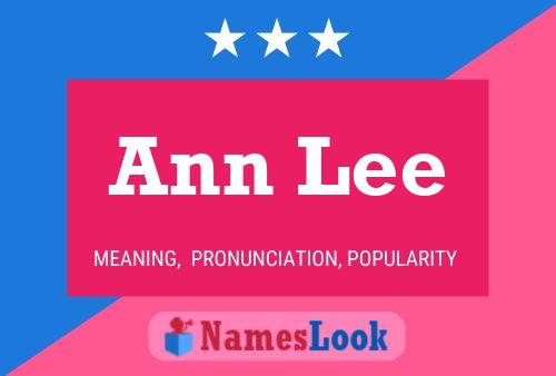 Постер имени Ann Lee