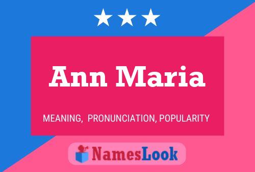 Постер имени Ann Maria