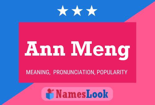 Постер имени Ann Meng