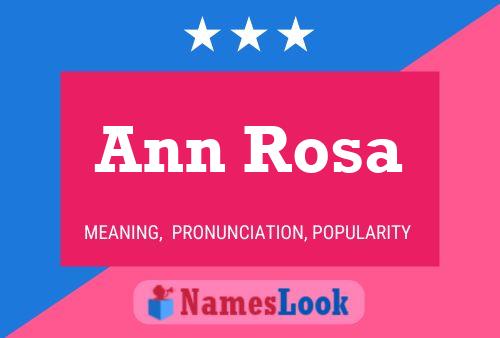 Постер имени Ann Rosa