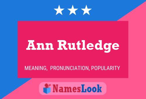 Постер имени Ann Rutledge