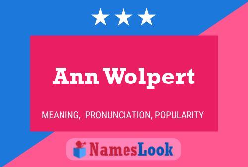 Постер имени Ann Wolpert