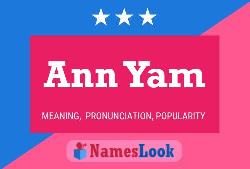 Постер имени Ann Yam