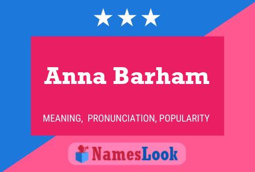 Постер имени Anna Barham