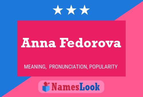 Постер имени Anna Fedorova